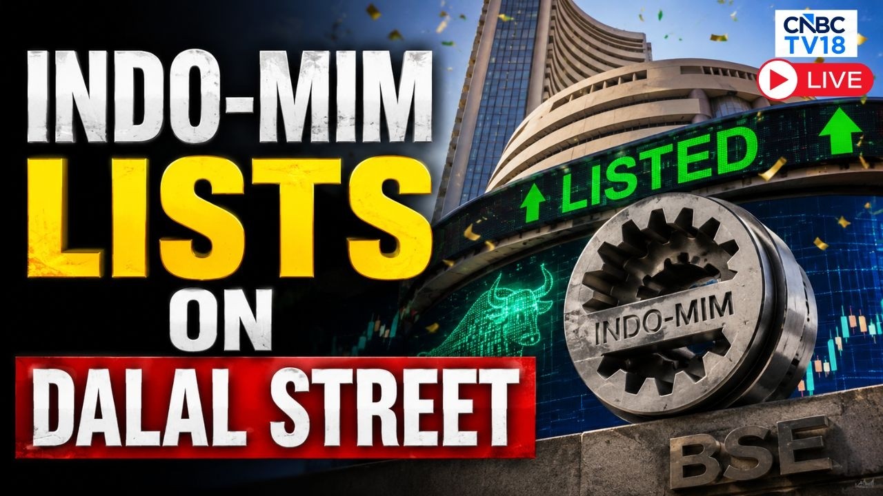 Indo-MIM IPO Listing LIVE | Shares Of Indo-MIM Lists On BSE & NSE | Dalal Street Debut | N18L