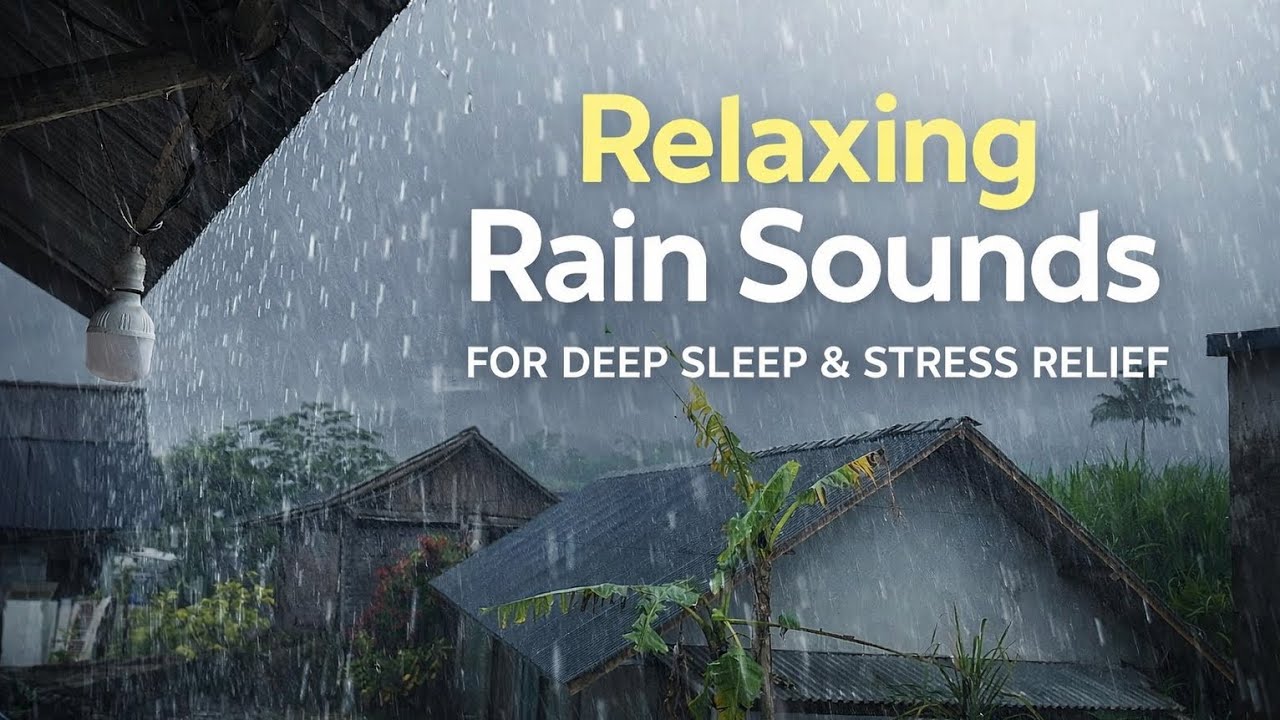 ASMR RAIN SOUNDS || Heavy Rain Sounds for Deep Sleep, Anxiety Relief, and Total Relaxation