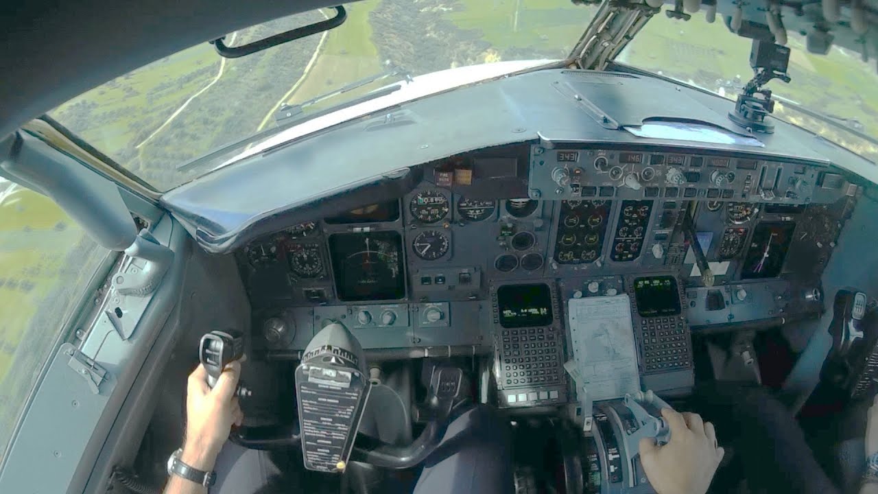 Boeing 737-400 Cockpit Flight LCLK-LGTS | Cockpit Takeoff and Landing | GoPro Full Flight
