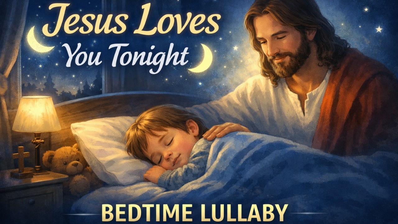 Christian Bedtime Lullaby for Kids 🌙 Jesus Loves You Tonight (25 Minutes) | Little Faith Lullabies