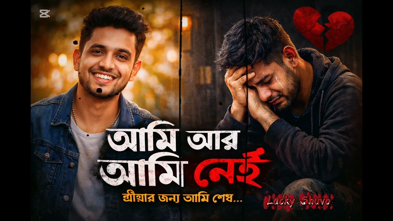 আমি আর আমি নেই 😭 | নিজের ওপর নিজেরই মায়া লাগে | Heart Touching Sad Rap Song | Lacky Shuvo