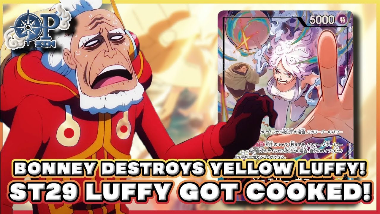 Red/Yellow Bonney Absolutely Destroys ST29 Yellow Luffy | OPTCG Match Compilation