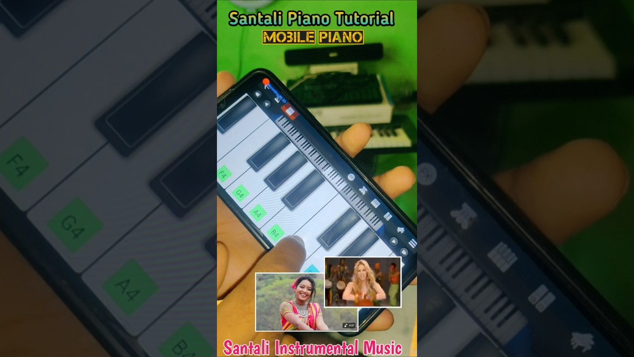 Gada Aare | Mobile Piano Tutorial | Old Santali Song #ytshorts #piano #music #shorts