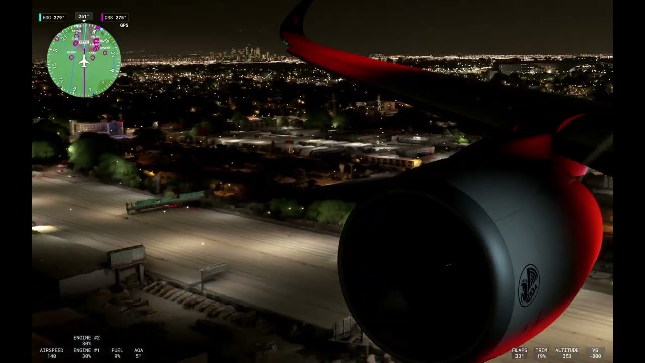 Microsoft Flight Simulator 2024   2026 03 16 Flight AFR27 Tahiti NTAA to Los Angeles KLAX.