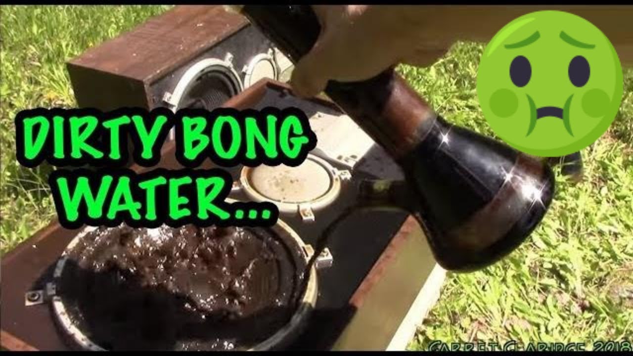 Bong Water On A Speaker (+ Bong Smash)