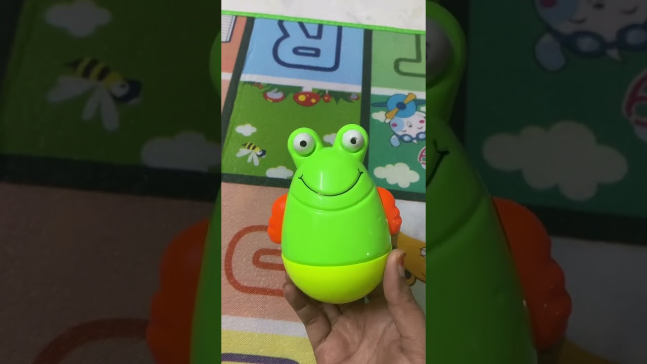 Roly poly toy frogee from firstcry 🐸#firstcry #ownvoice #kids #toys #babytoys #review #india #like