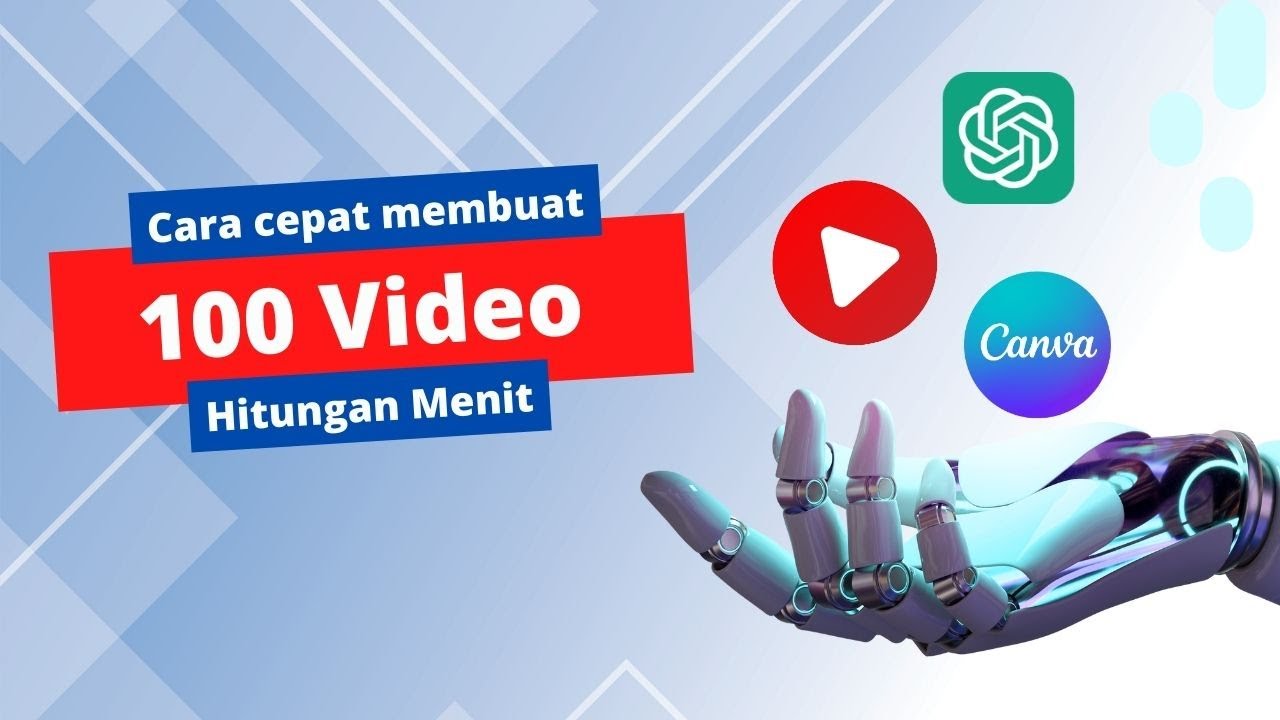 Cara cepat membuat 100 video hitungan menit - Chat GPT & Canva | Cara membuat konten video di canva