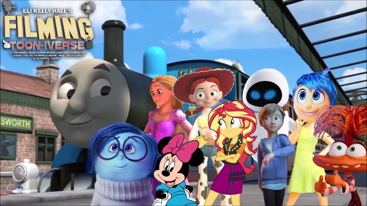 Thomas Meeting Up with a Few Girls. - Toon-iverse Fan-made Picture.