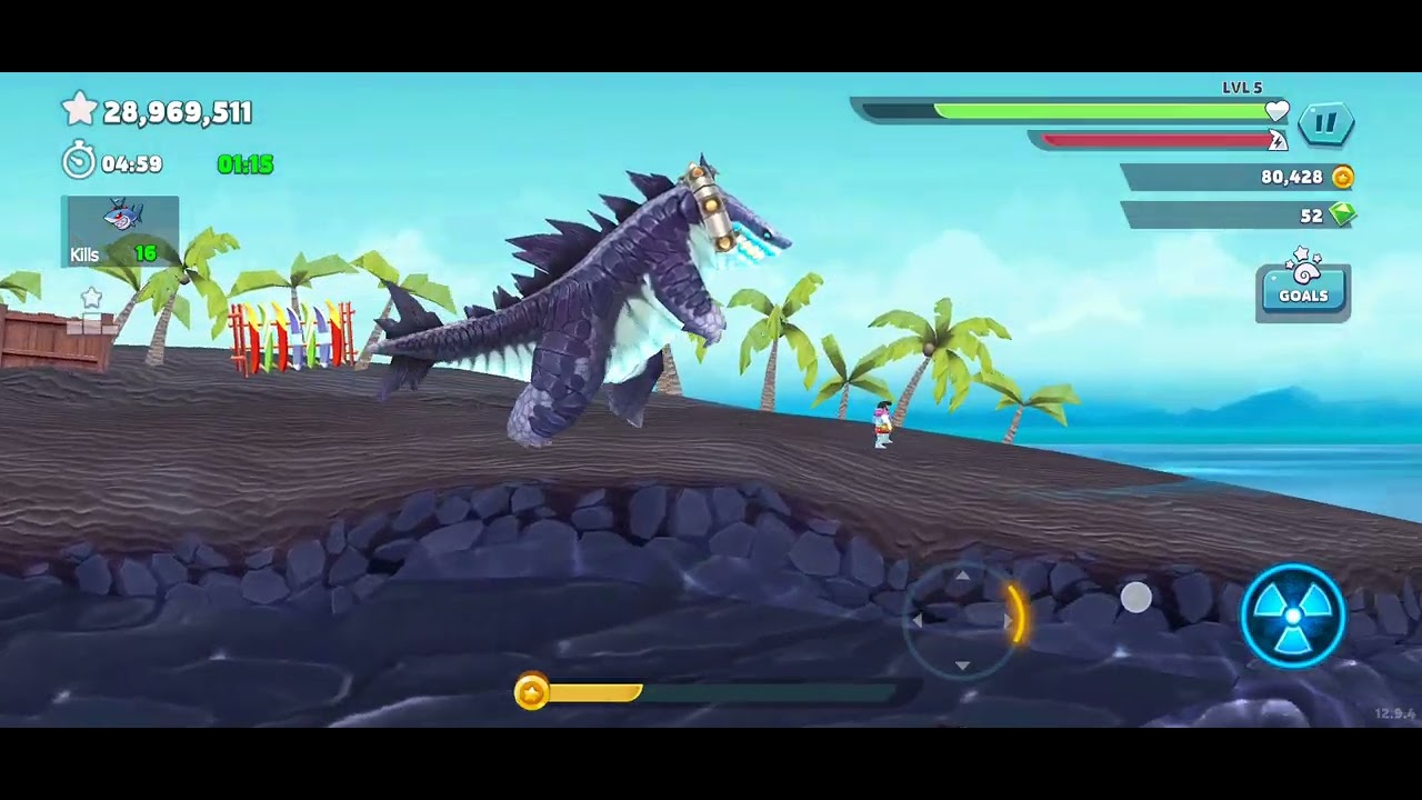 Hungry shark Sharjira Game play ▶️ 