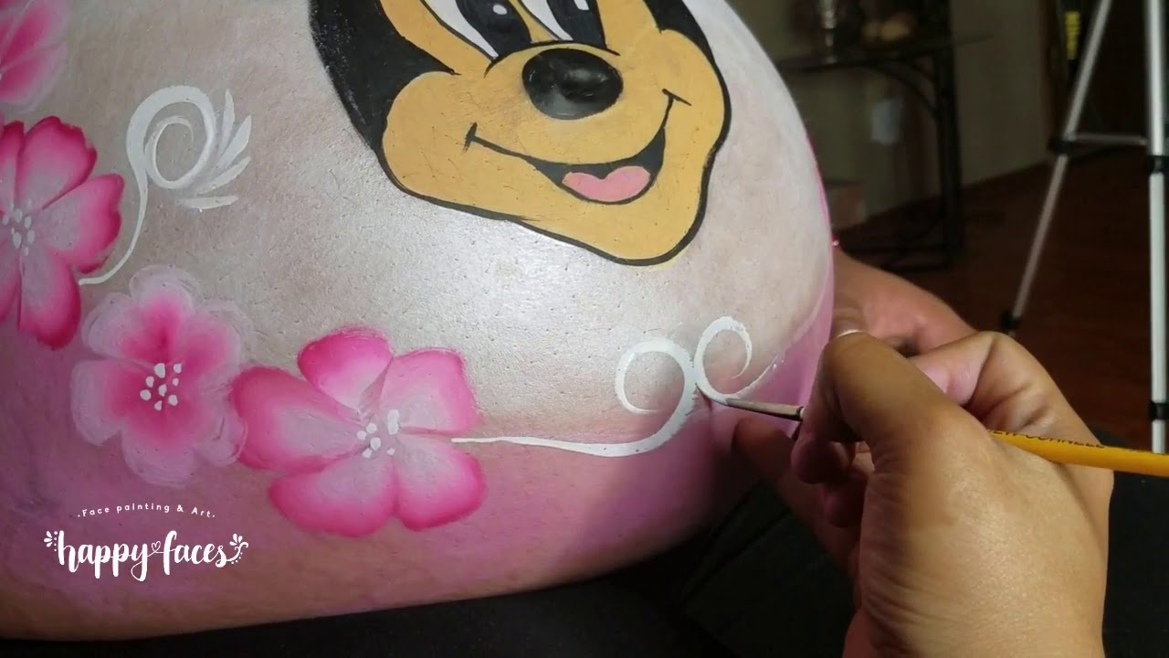 PREGNANT BELLY PAINTING │Minnie Mouse │ Barriguita pintada
