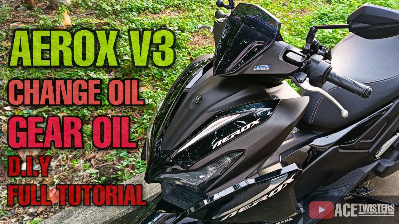 VLOG#175 Aerox V3 change oil tutorial || How to change oil Aerox V3 || DIY Change oil 