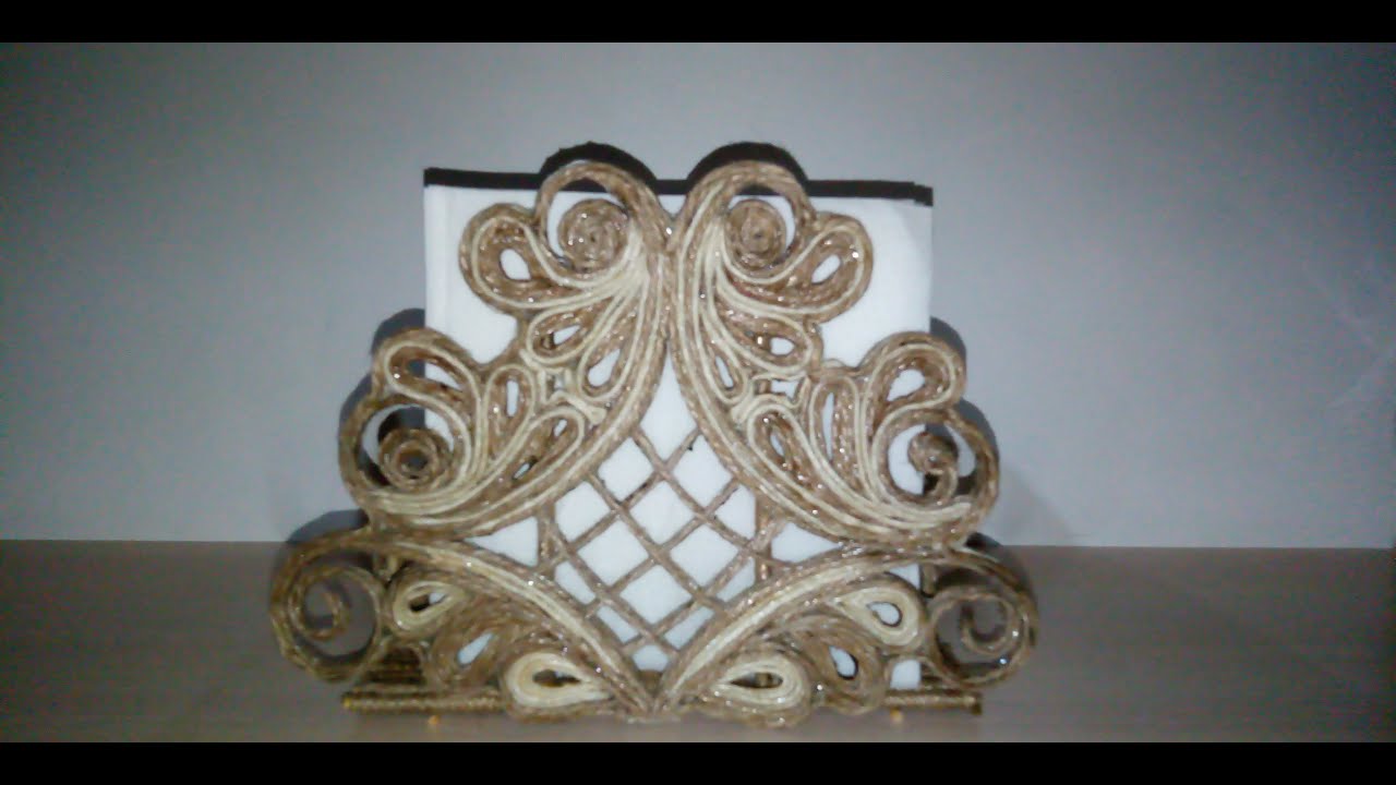 Салфетница из джута,своими руками.DIY/Napkin holder made of jute, with your own hands.