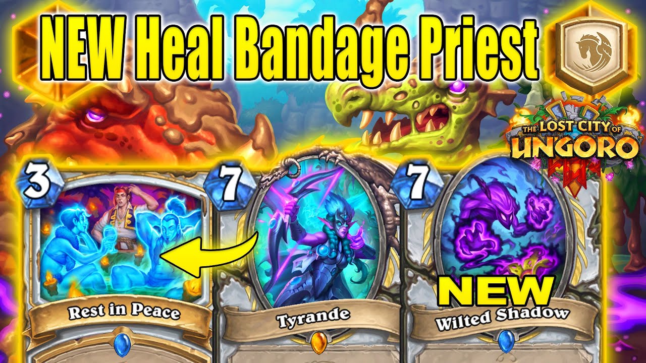 82% Winrate Bandage Priest Deck Is BrOkEn To Get Ranks At The Lost City of Un'Goro | Hearthstone
