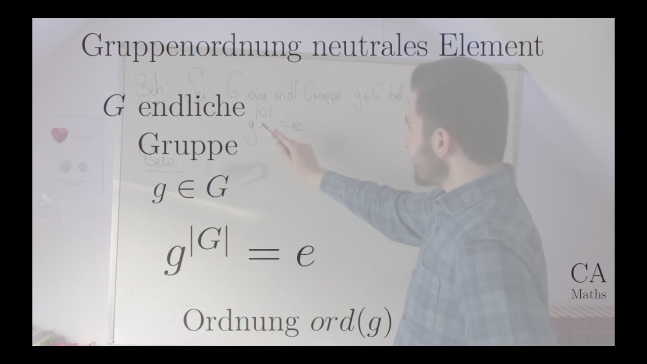 Gruppenordnung neutrales Element - Aufgabe Beweis (Algebra, Gruppentheorie)