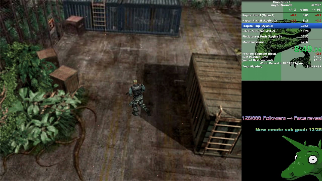 Dino Crisis 2 Any% in 48:45 RTA - Speedrun, Normal (PC)
