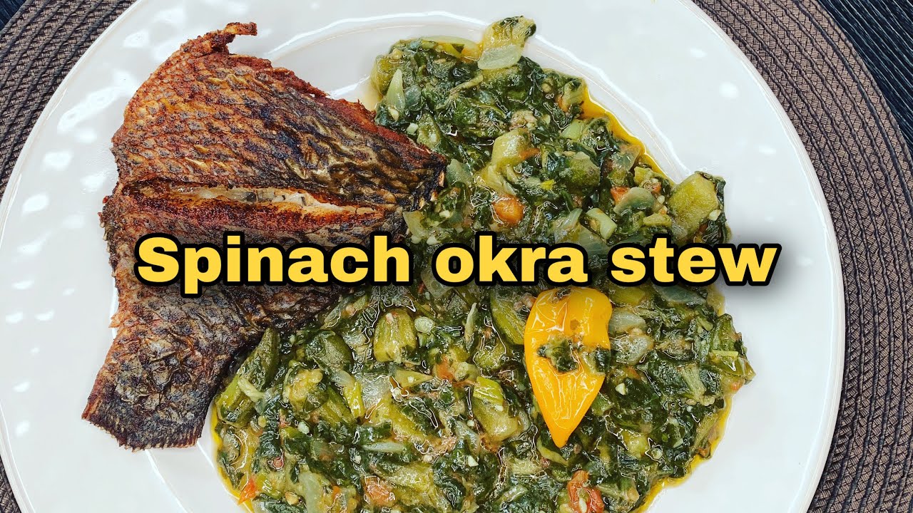 Spinach okra soup/epinard na dongo dongo