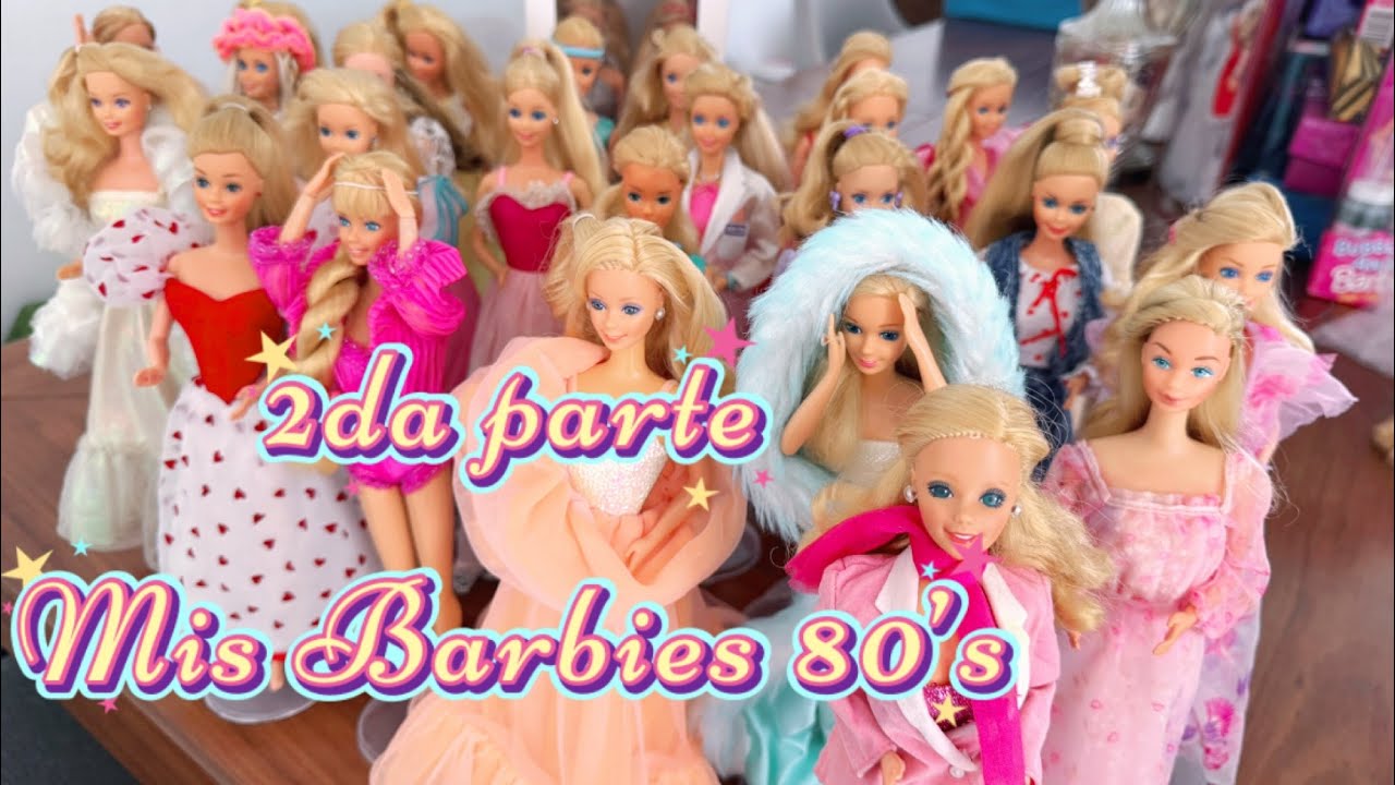 Ahora si ya están listas. Barbie 80’s 