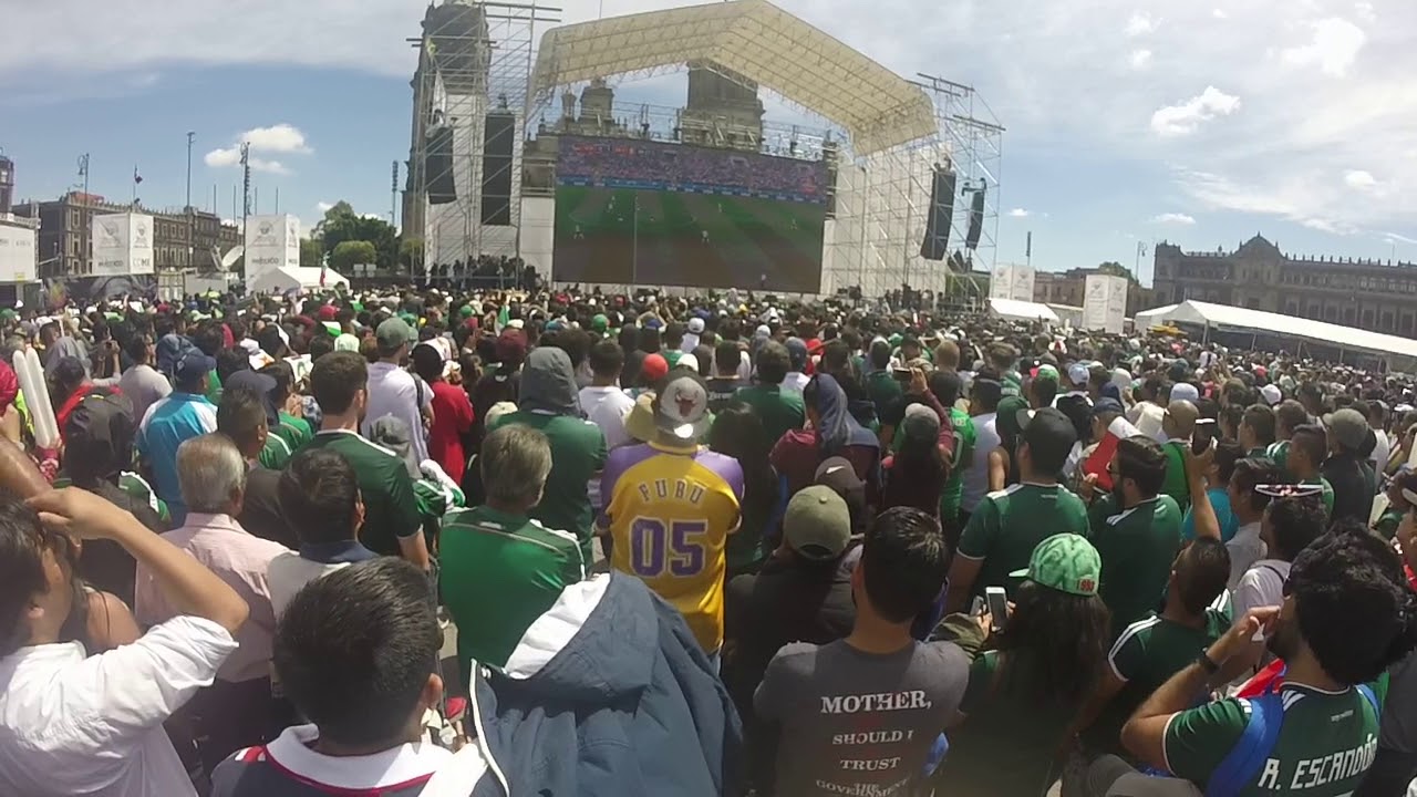 Alemania vs México, Rusia 2018, plancha del Zócalo