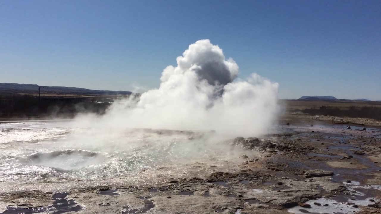 Strokkur uitbarsting
