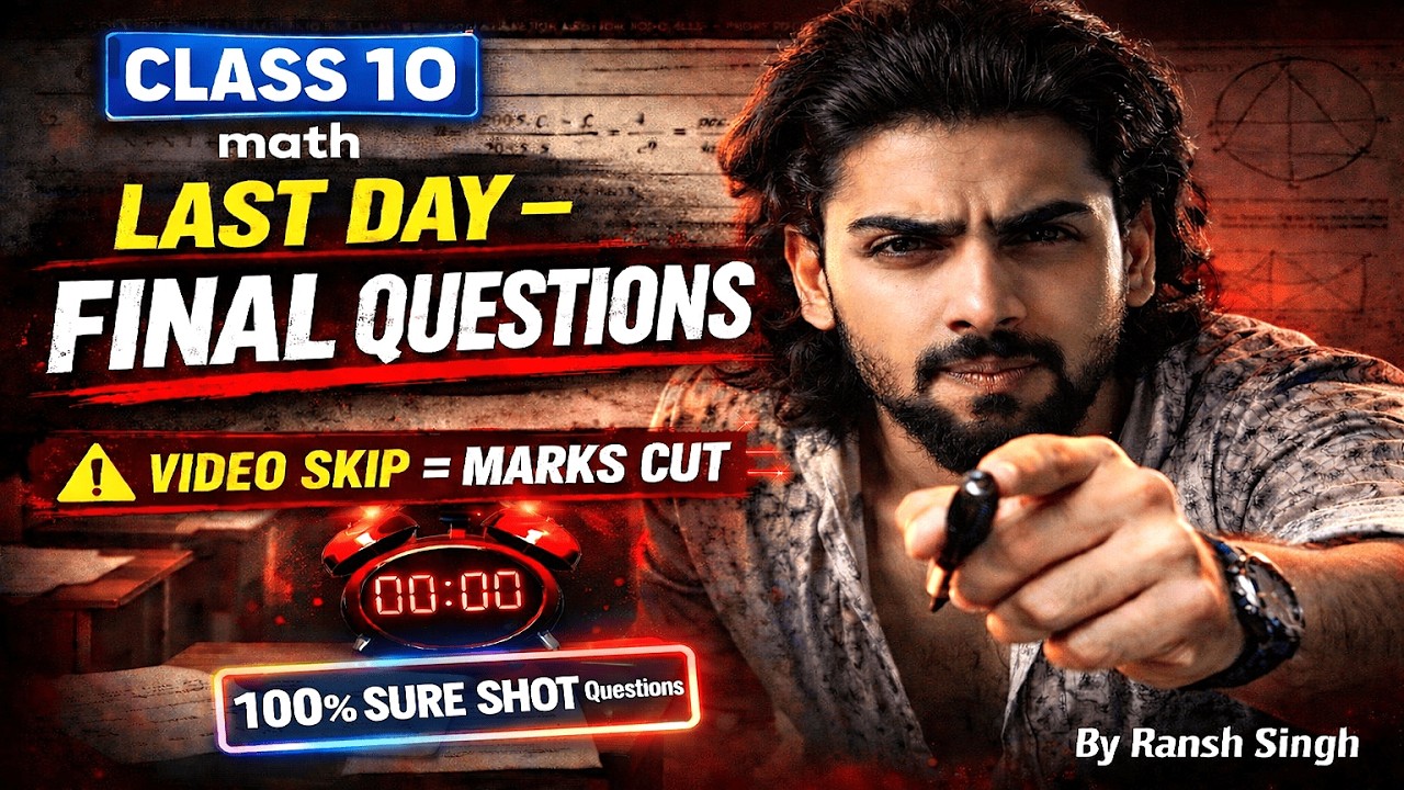अब खेला होगा 😈| 100% Sure Questions Board Exam😱 | Maths Board | Skip किया तो पछताओगे | RANSH SINGH