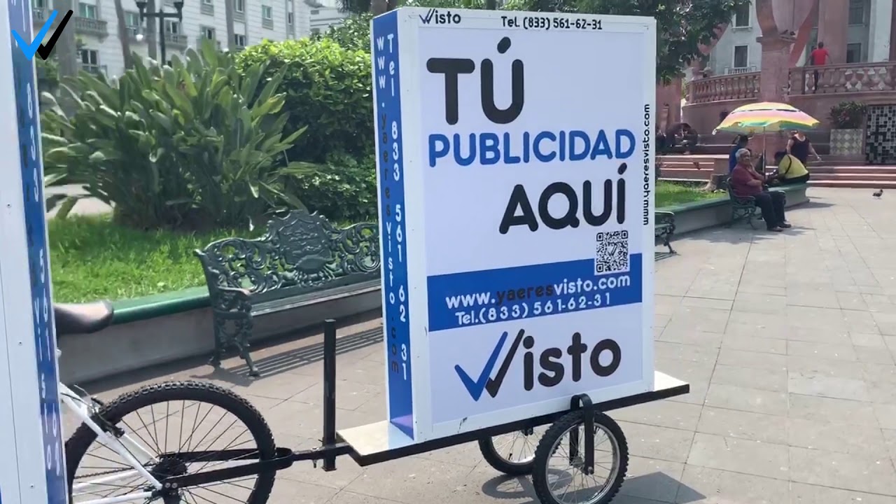 Publicidad móvil en bicicleta Visto - Bike