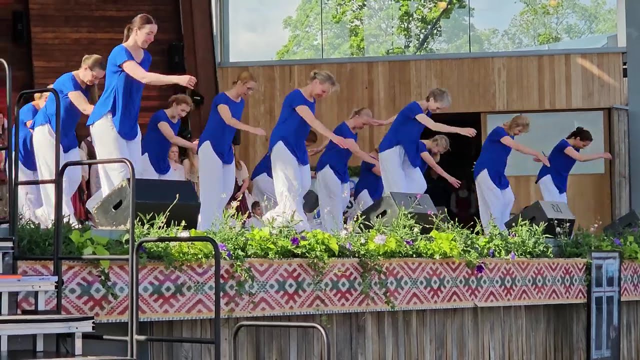 Ajaloolised Idla etüüdid ESTO 2025 Skansen Stockholm Sweden, historical Idla gymnastics etudes