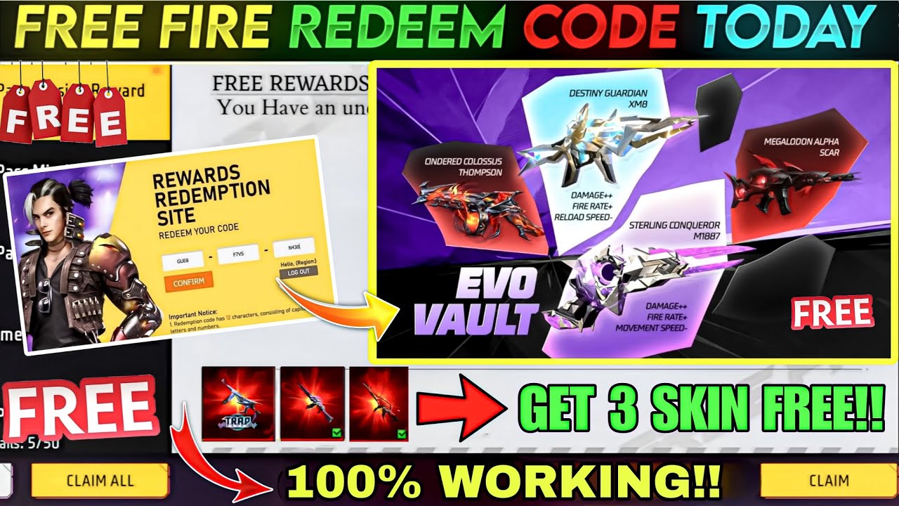 FREE FIRE REDEEM CODE TODAY 5 MAY REDEEM CODE FREE FIRE | FF REDEEM CODE TODAY 5 MAY
