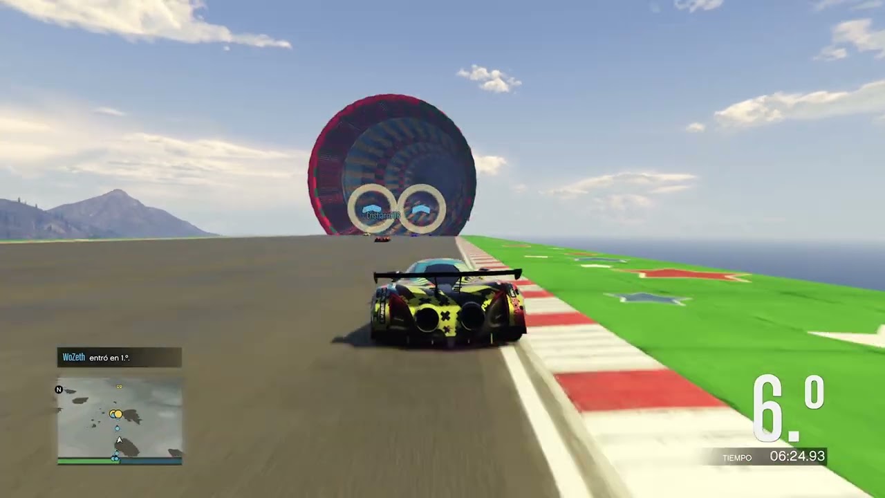 CARRERA A MAXIMA VELOCIDAD Y CHOQUES EN GTA V ONLINE 
