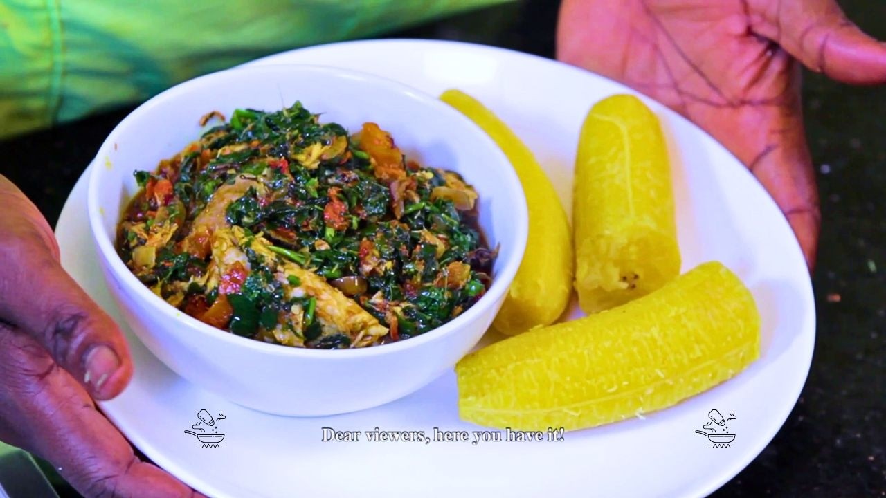 How to Make Plantain and Vegetable Sauce – A Nutritious & Flavorful Dish | Nigerian Recipe