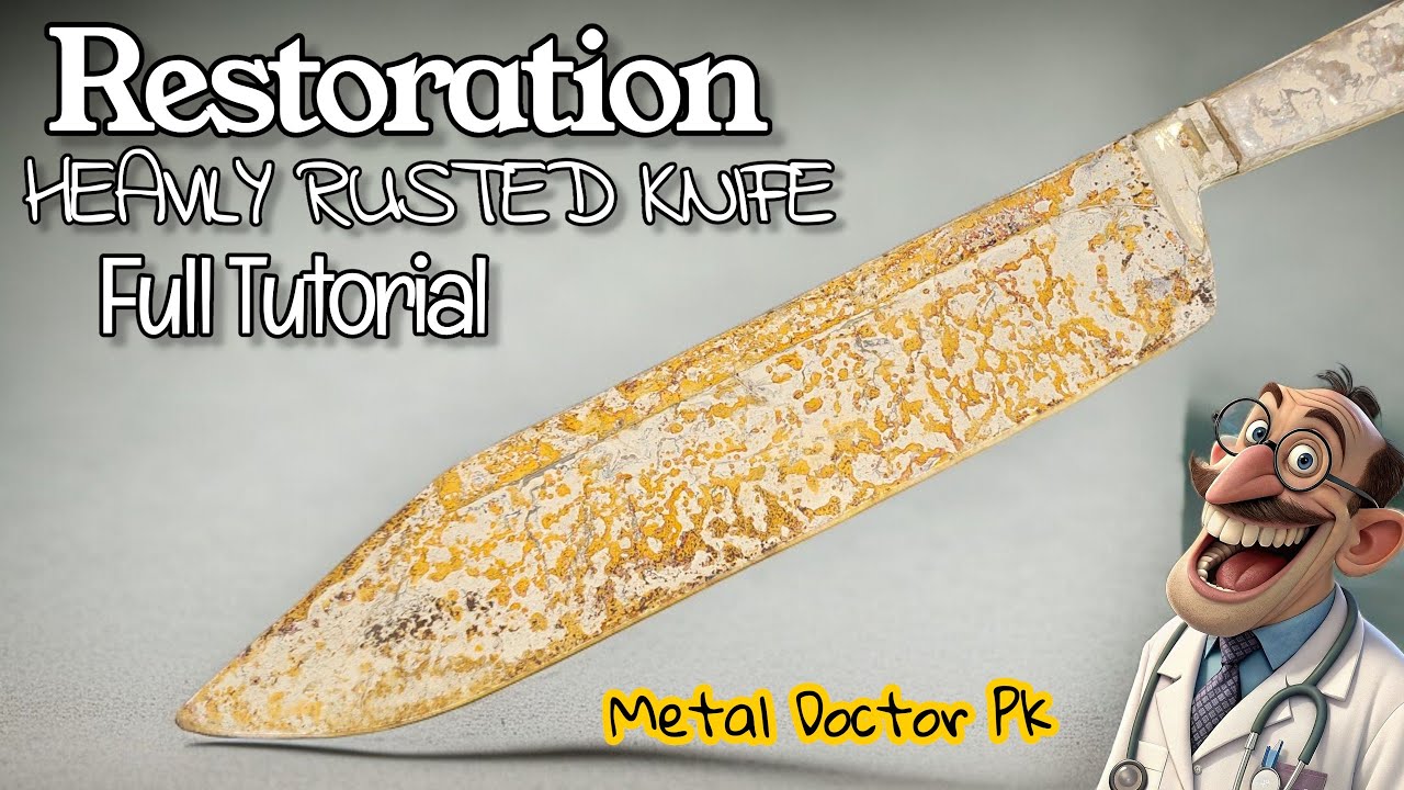 RESTORE A HEAVILY RUSTED KNIFE! | Easy DIY Rust Removal & Blade Cleanup (Full Tutorial)