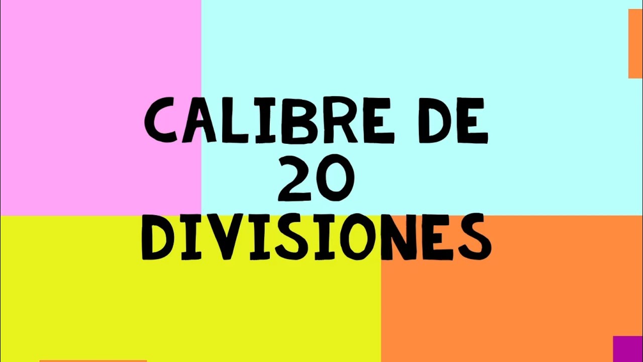 Calibre de 20 divisiones - Precisi&oacute;n de 0,05mm