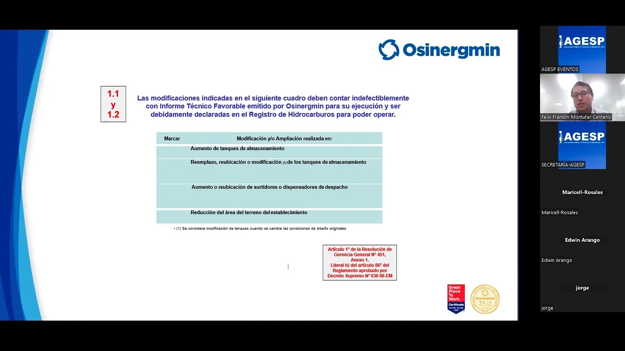 Presentación de Declaración Jurada de Condiciones Técnicas de Seguridad de las Unidades Supervisadas