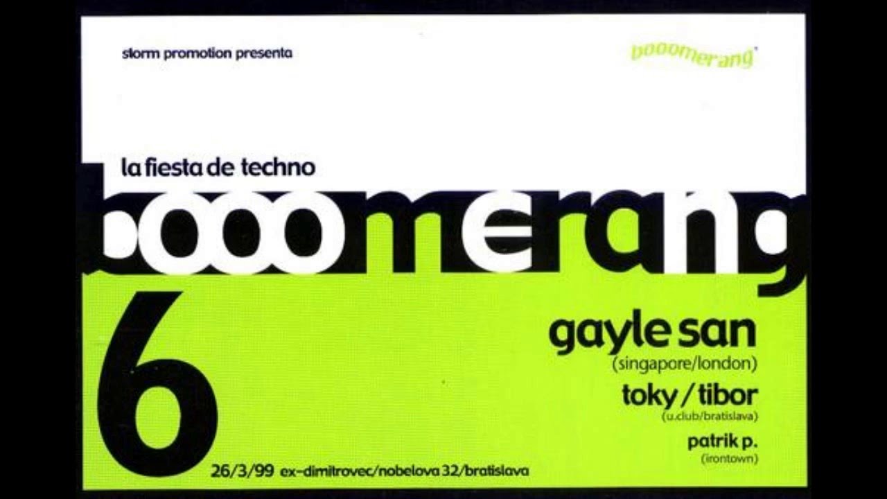 Dj Toky & Tibor @ Booomerang 6 - la fiesta de la techno 26.3.1999