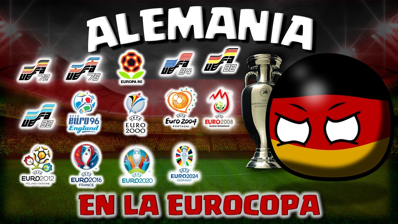 HISTORIA de ALEMANIA en la EUROCOPA  1972-2024 COUNTRYBALL