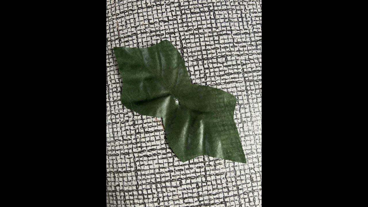 It's just a plastic leaf