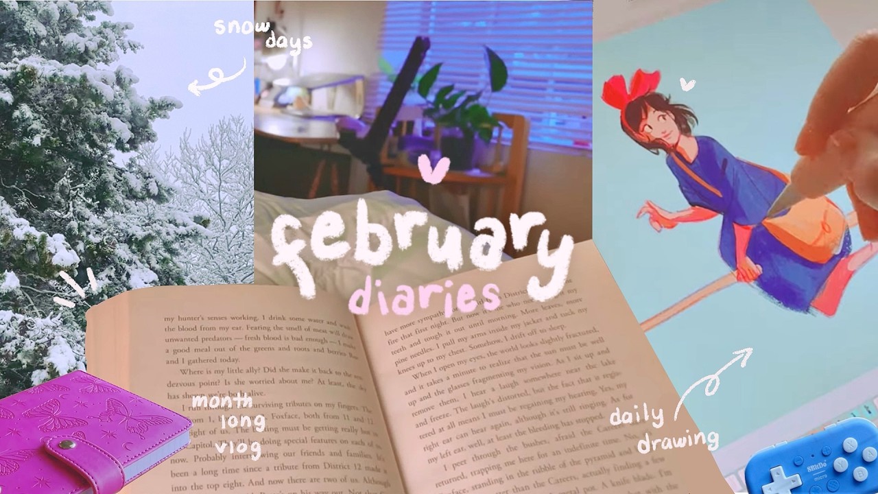 art vlog 💌 // daily drawing, new art supplies, & snow days