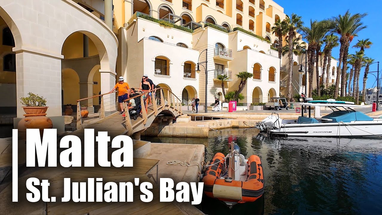 St. Julian's Bay, Balluta Bay Beach, Spinola Bay | San Ġiljan | Malta 🇲🇹