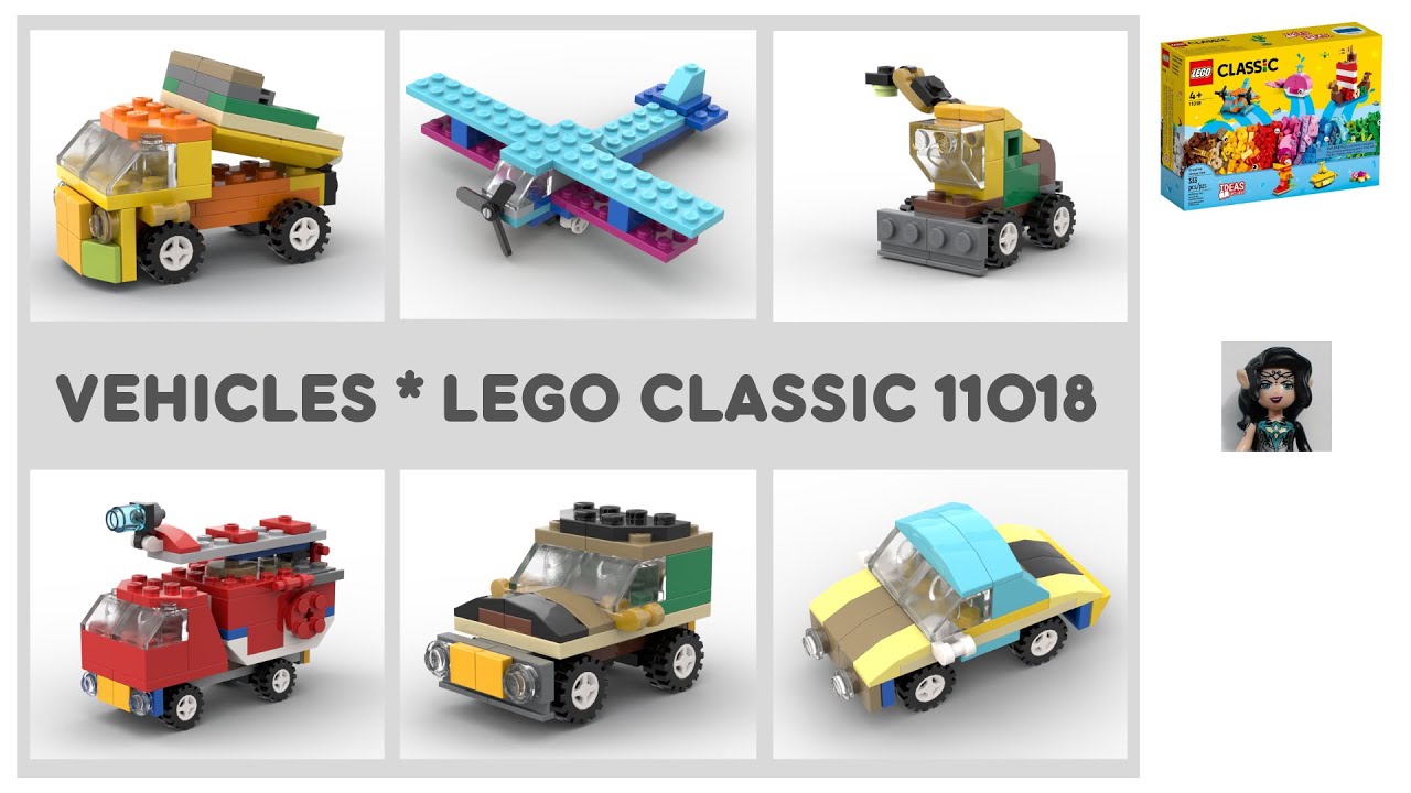 VEHICLES Lego classic 11018 ideas How to build