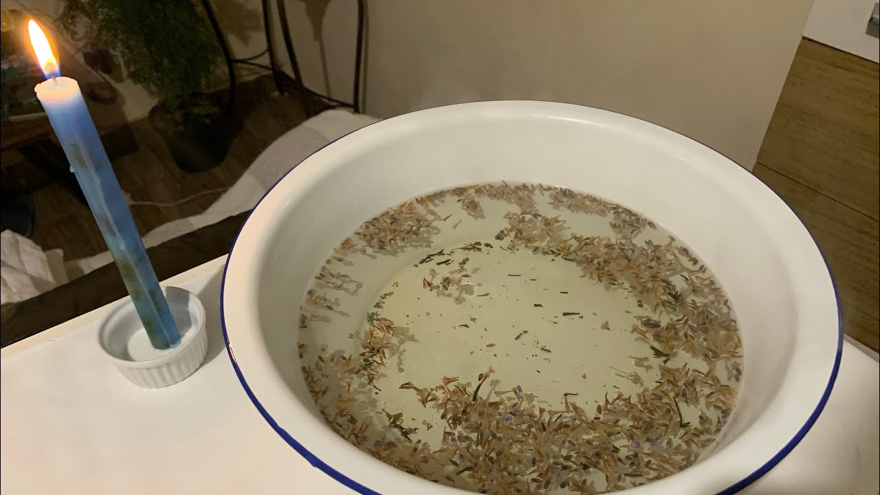 Banho de alfazema para descarrego