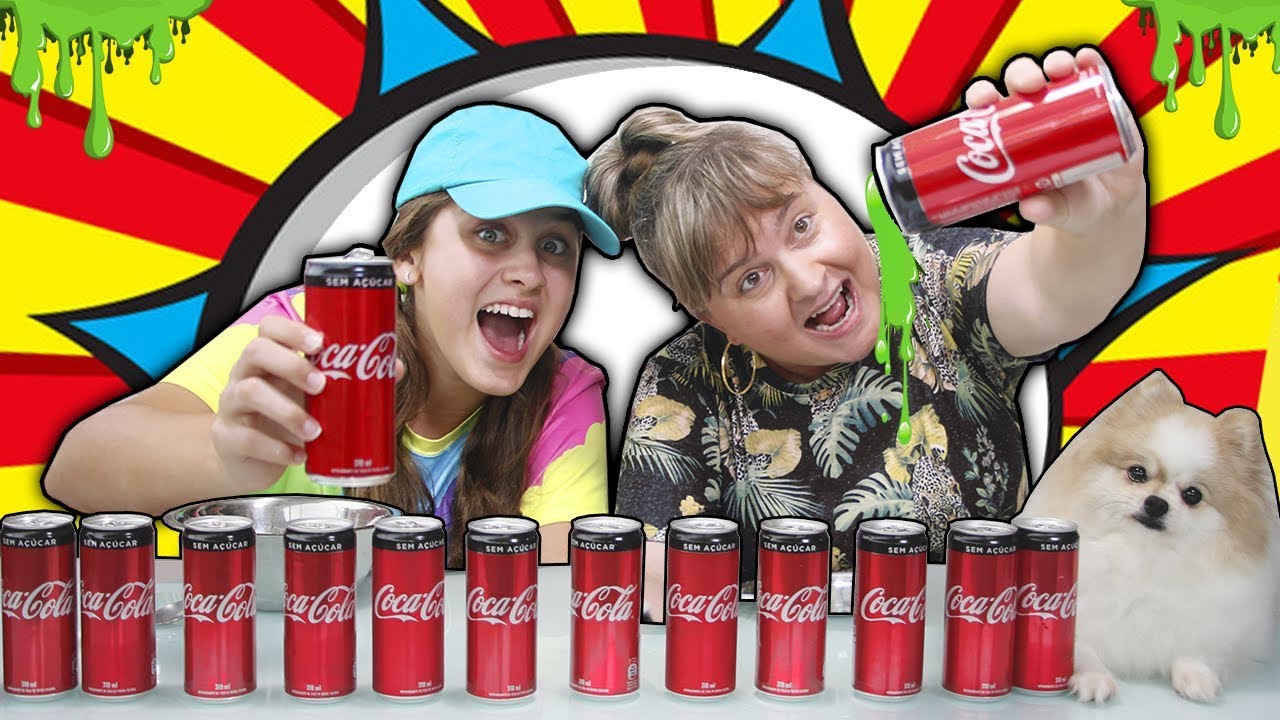 NÃO ESCOLHA A COCA-COLA ERRADA - DON'T CHOOSE THE WRONG COCA-COLA SLIME CHALLENGE *Mileninha*