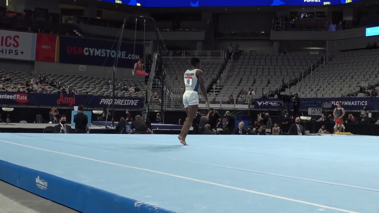 Khoi Young - Floor Exercise - 2021 U.S. Gymnastics Championships - Senior Men Day 1