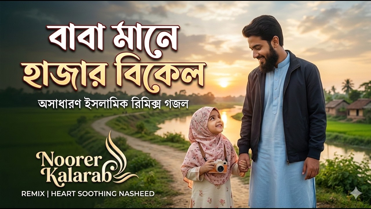 বাবা মানে হাজার বিকেল | Baba Mane Hajar Bikel | Best Cover Remix Gojol | নূরে কালারব | Noorer Kalara