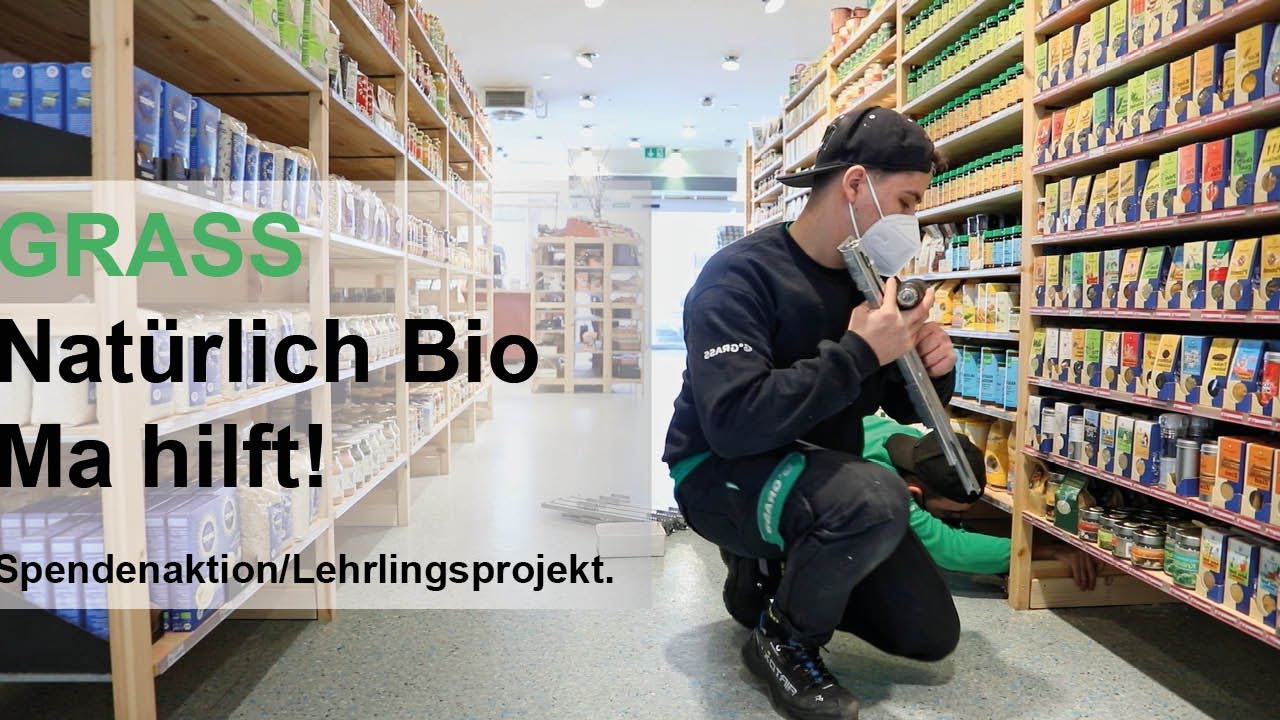 GRASS, nat&uuml;rlich Bio und Ma hilft! Spendenaktion / Lehrlingsprojekt.