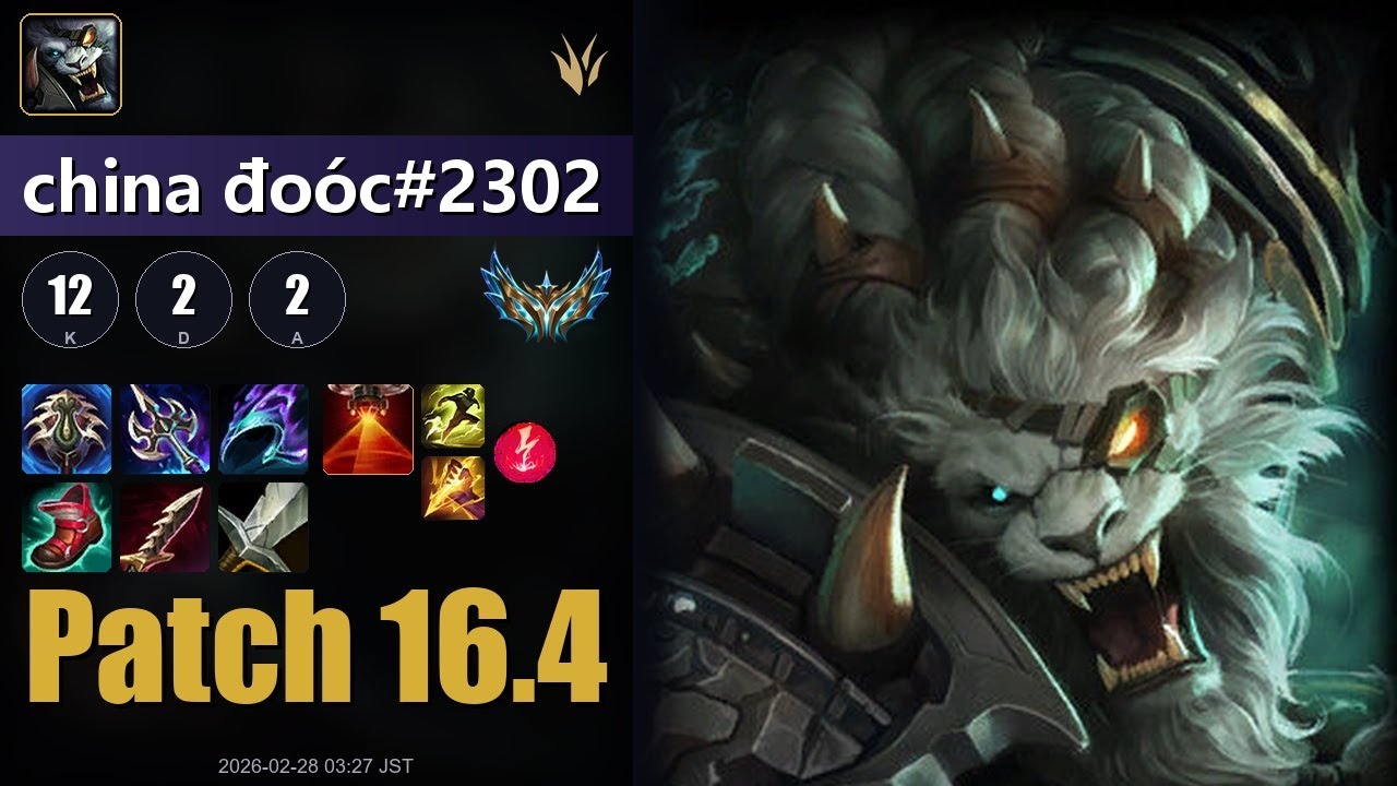 [JP Challenger JG] Rengar 12/2/2 - china đoóc#2302