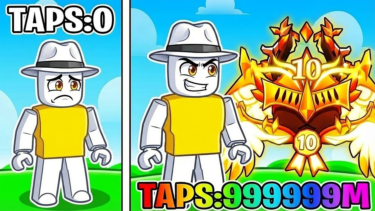 NOOB to PRO Tap Simulator Speed Run!