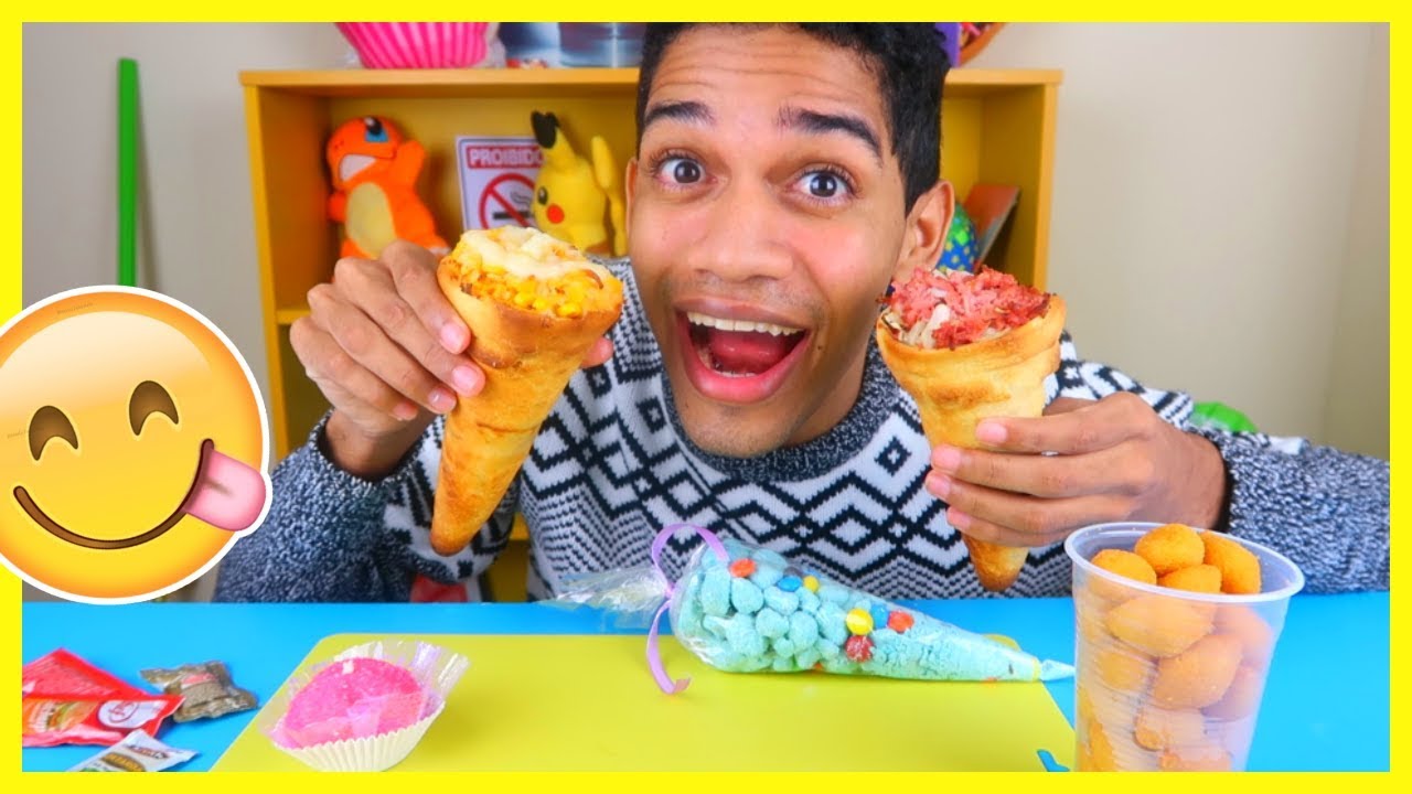 PROVANDO PIZZA  CONE!! #DáRiOExPERIMENTA