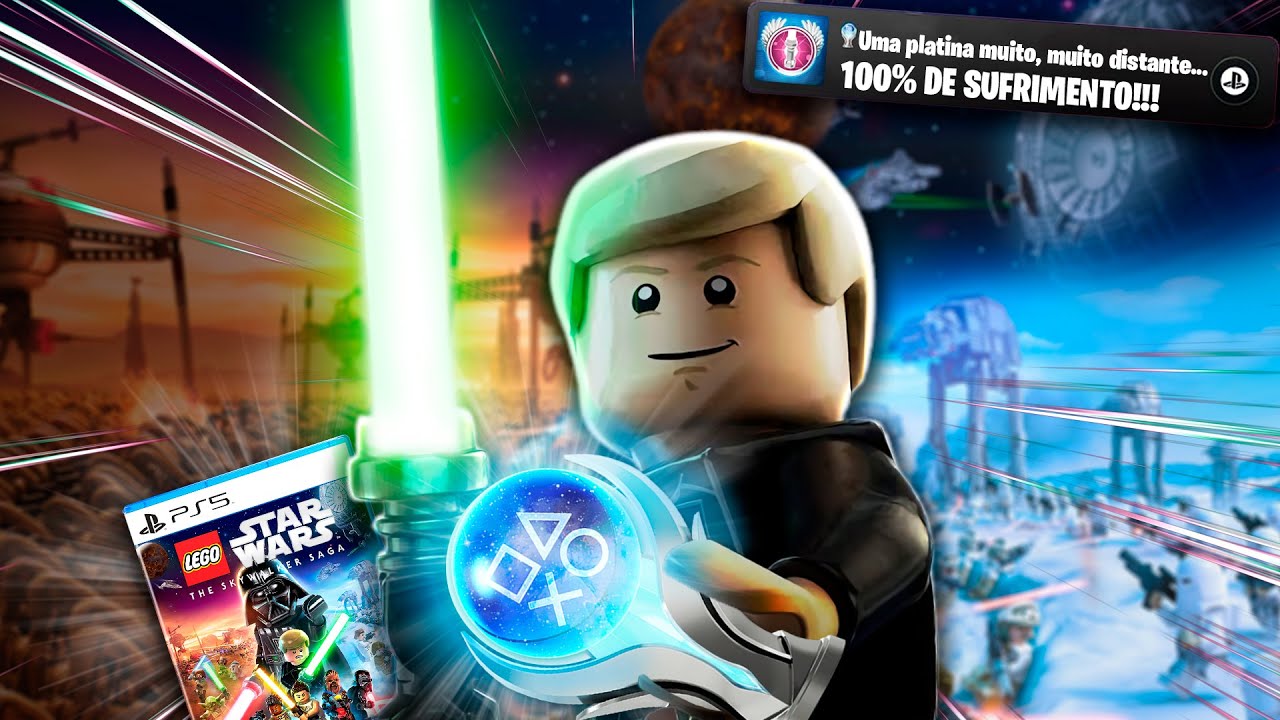 Sofri MUITO para conseguir a PLATINA de LEGO Star Wars: The Skywalker Saga!