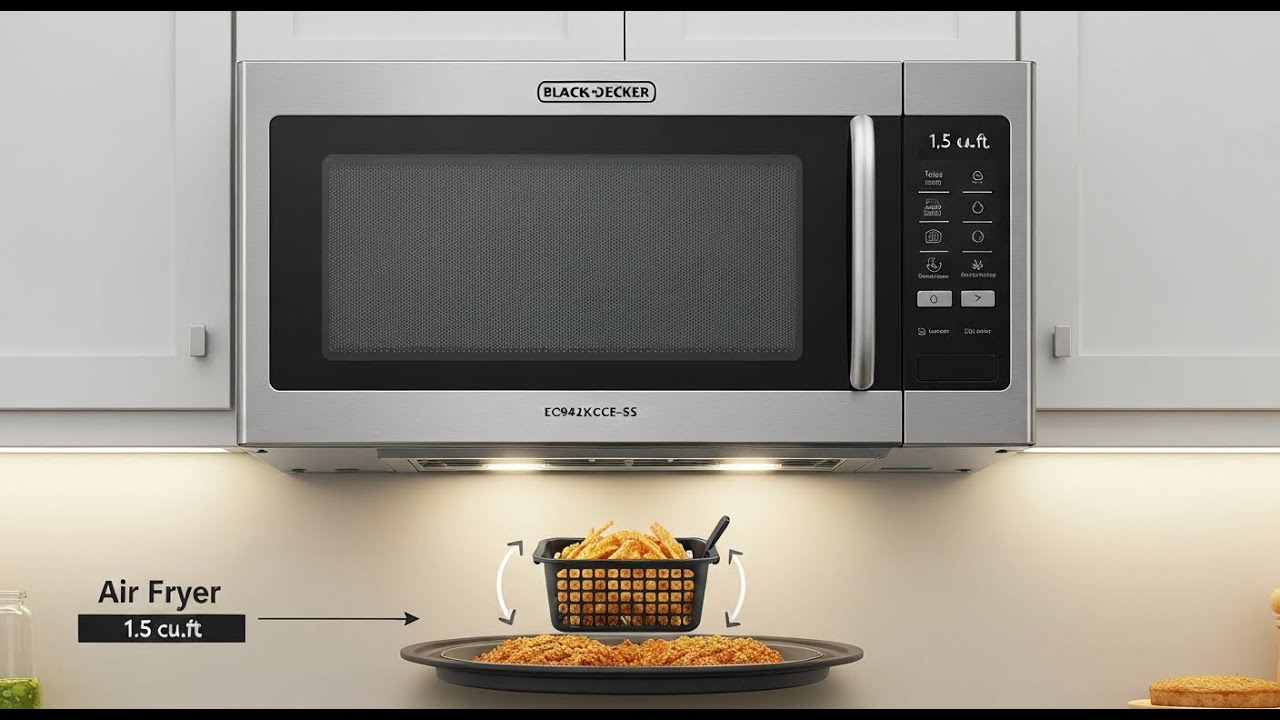BLACK+DECKER EC942K6CE-SS Review | Over-the-Range Microwave with Air Fryer & Convection