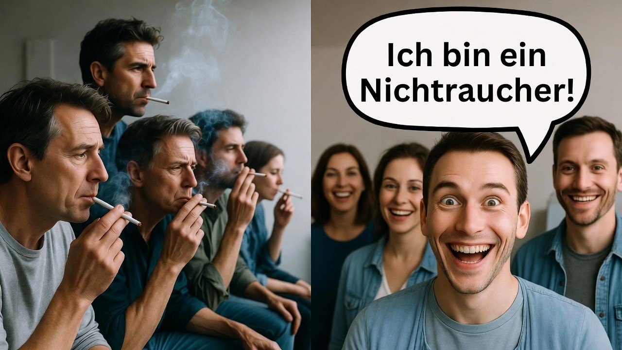 Du bist ein Nichtraucher 2 (besserer Hall) Rauchen stoppen durch Identitäts- Shifting!