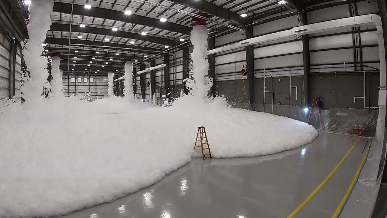 High-expansion Foam Fire Suppression System Test | Yulista